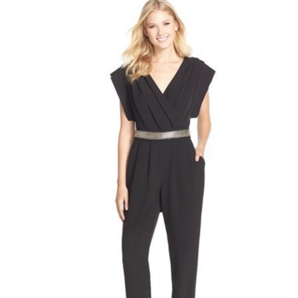 Eliza J Pleated Jump Suite